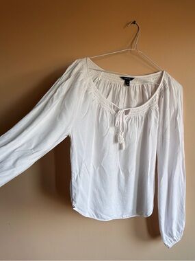 RW&CO Blouse with Tassel Tie